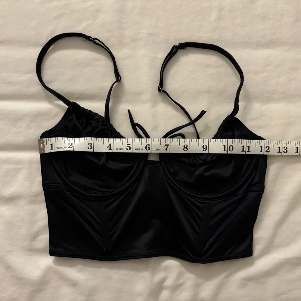 Hollister Black Corset Cropped Top - Picture 4 of 7